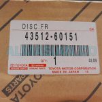 دیسک چرخ جلو پرادو 120 | اصلی تویوتا Prado | کدفنی: 4351260151 | مدل: 2003 - 2009 | خرید و قیمت | فروشگاه لوازم یدکی تویوتا و لکسوس الماسیان-8